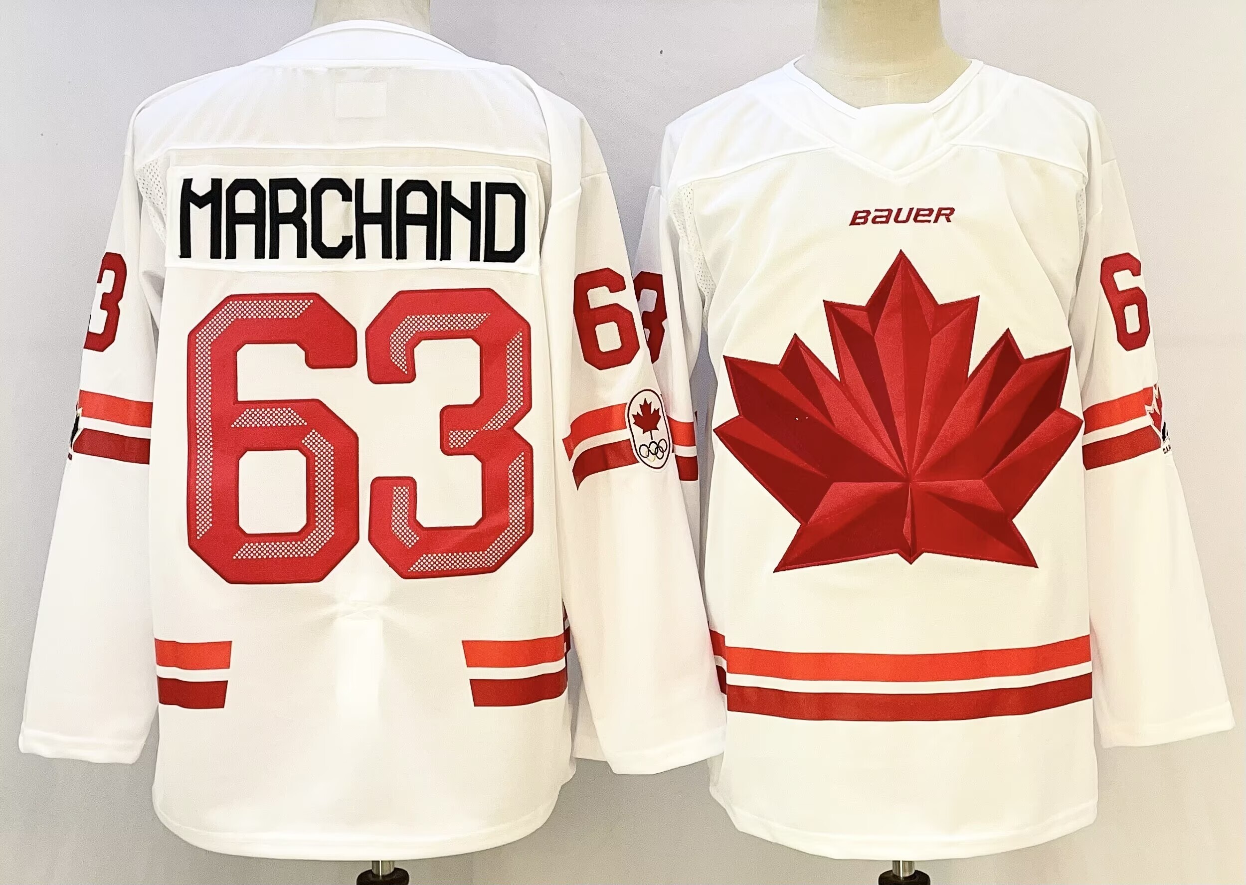 Men Canada Olympic #63 Marchahd White adidas 2026 NHL  jersey